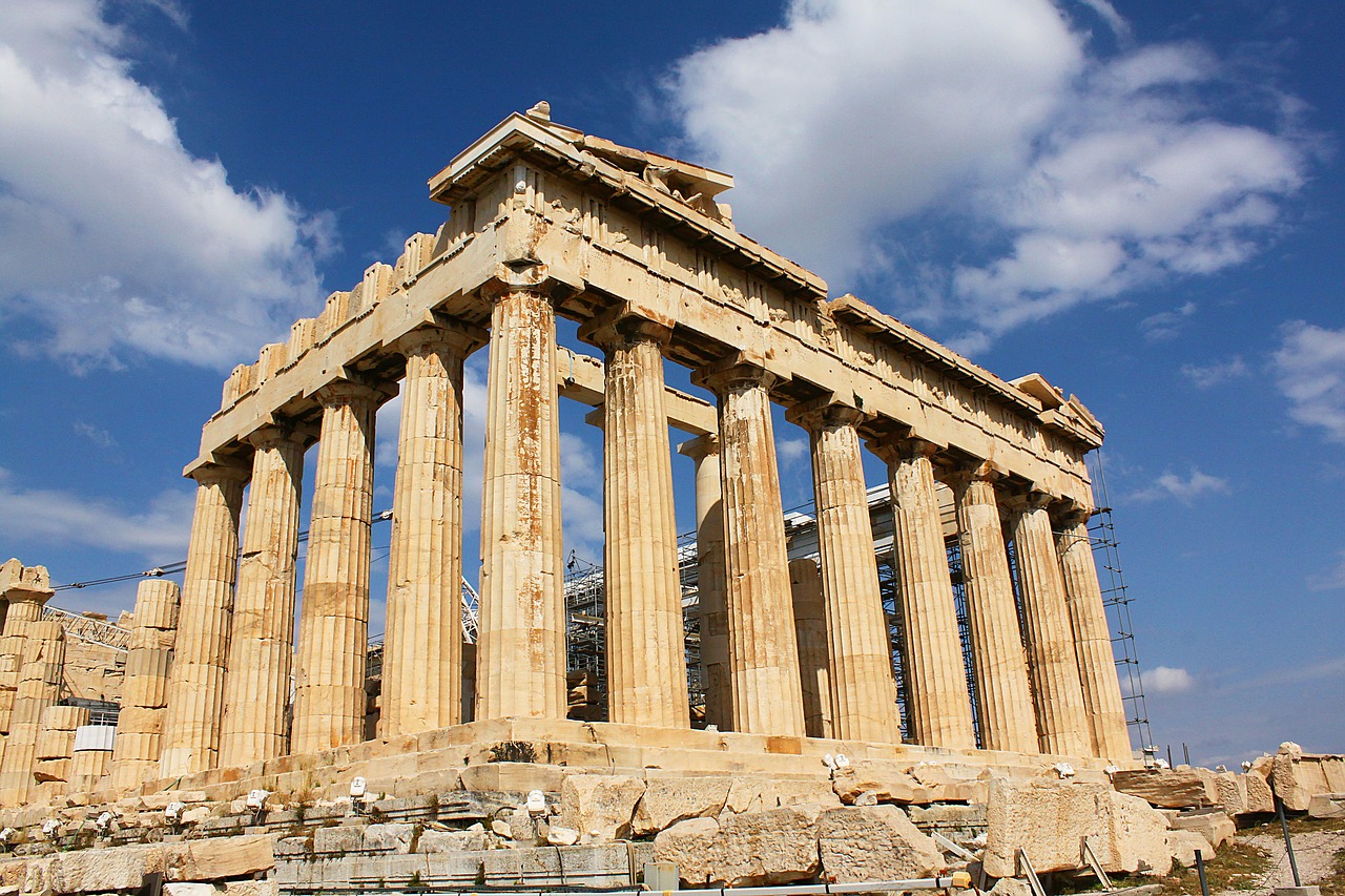 L'Acropoli di Atene con il Partenone che domina la capitale greca
