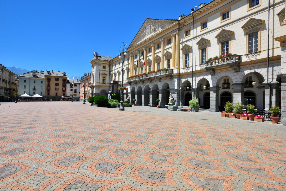 Piazza Emile Chanoux di Aosta