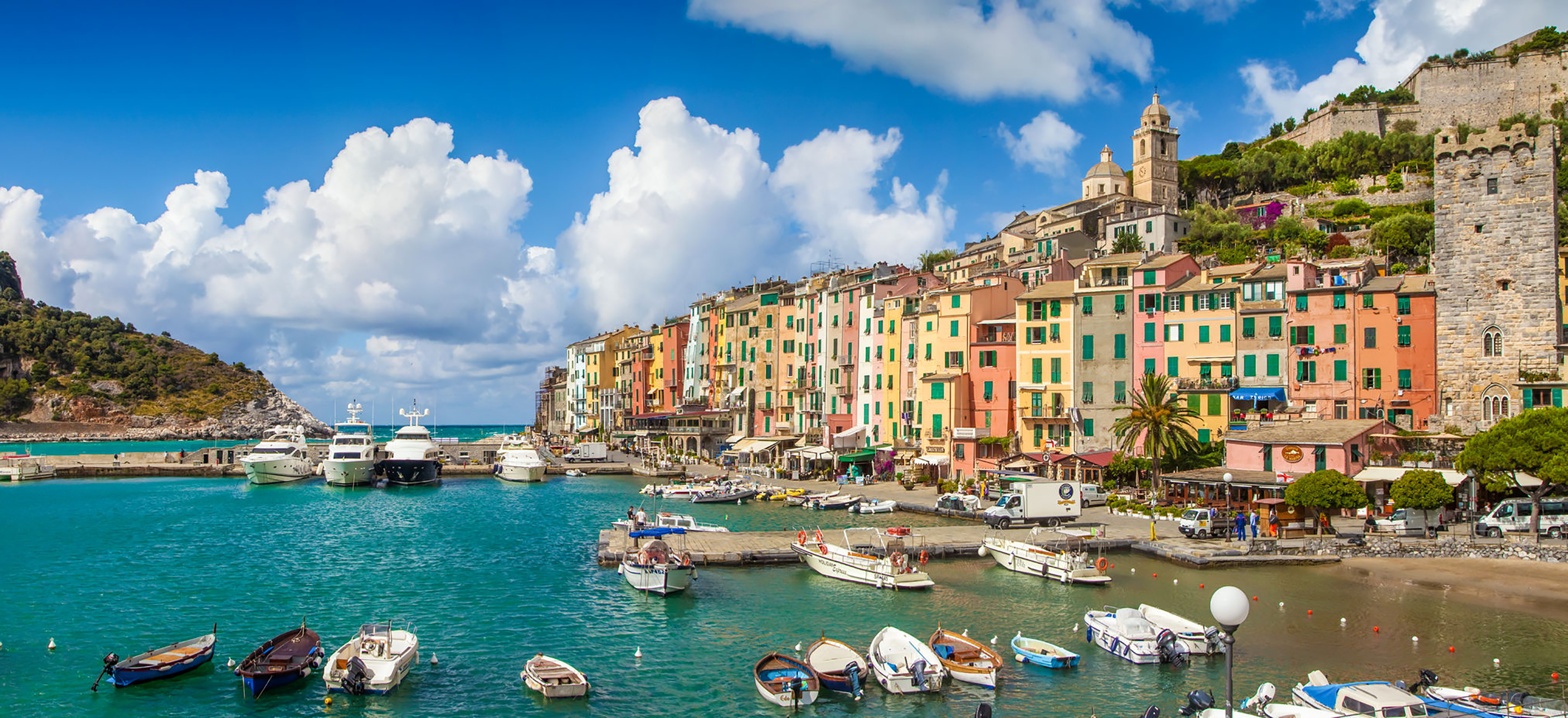 Il porto di La Spezia affacciato sul Golfo dei Poeti in Liguria